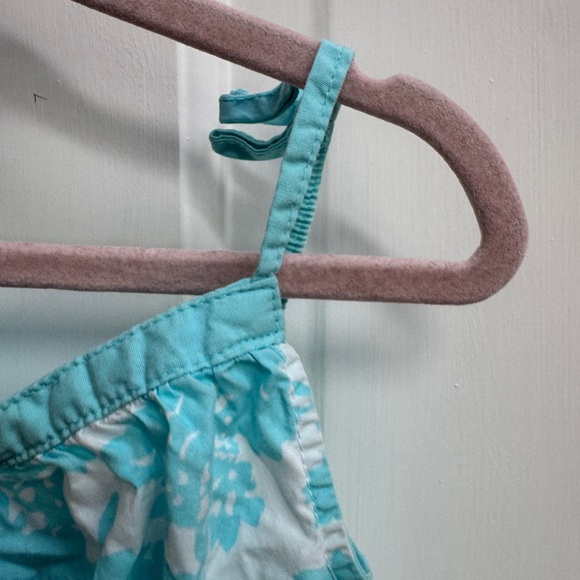 NWOT Baby GAP 3T Girls Blue and White Floral Romper - Picture 4 of 6